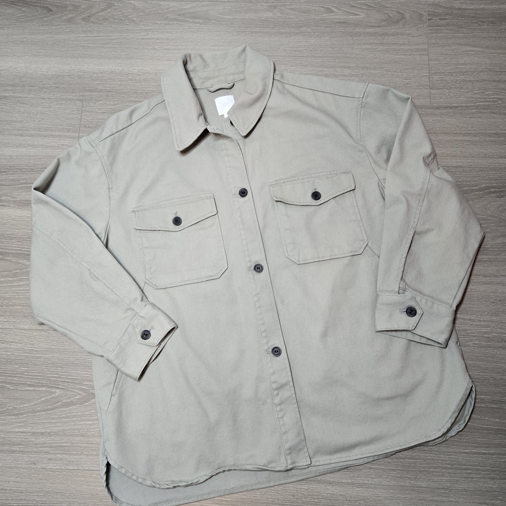 H&M Button-Up Shirt Jacket Size L